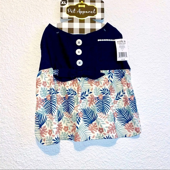 Dog Pet Apparel Floral Fall Dress Size XL